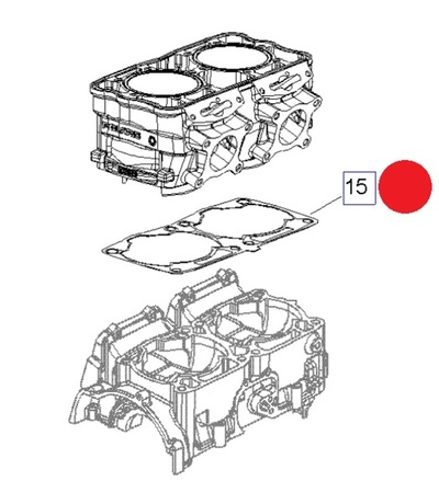 GASKET-BASE CYLINDER,800LE (tarvii 1kpl/ 1moottori)